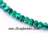 CMA15 4*6mm roundel imitate malachite gemstone beads Wholesale