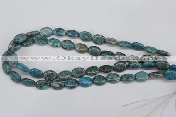 CMB47 15.5 inches 12*16mm oval dyed natural medical stone beads