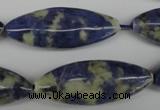 CME07 15.5 inches 15*40mm marquise sodalite gemstone beads