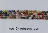 CME106 15.5 inches 6mm faceted nuggets mixed gemstone beads