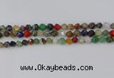 CME107 15.5 inches 8mm faceted nuggets mixed gemstone beads