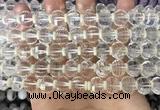 CME300 15.5 inches 8*11mm - 9*12mm pumpkin white crystal beads