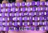 CME314 15.5 inches 8*10mm pumpkin lavender amethyst beads