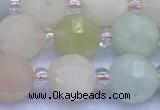 CME344 15 inches 8mm pumpkin morganite beads