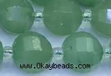 CME367 15 inches 10mm pumpkin green aventurine beads