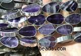 CME507 12 inches 18*28mm - 20*30mm flat teardrop amethyst beads