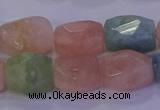 CMG230 15.5 inches 12*16mm - 13*18mm faceted nuggets morganite beads