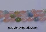 CMG233 15.5 inches 12*16mm flat teardrop morganite beads wholesale