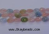 CMG234 15.5 inches 13*18mm flat teardrop morganite beads wholesale