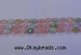 CMG237 15.5 inches 8*12mm oval morganite beads wholesale