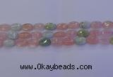 CMG238 15.5 inches 10*14mm oval morganite beads wholesale