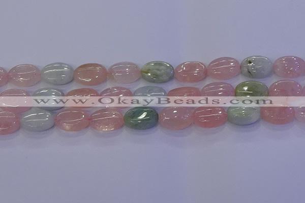 CMG239 15.5 inches 12*16mm oval morganite beads wholesale