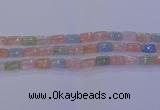 CMG243 15.5 inches 8*12mm rectangle morganite beads wholesale