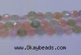 CMG256 15.5 inches 16mm faceted coin morganite beads