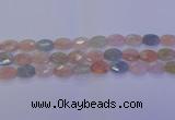 CMG265 15.5 inches 8*12mm faceted oval morganite beads