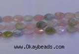 CMG274 15.5 inches 13*18mm faceted flat teardrop morganite beads