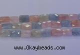 CMG280 15.5 inches 13*18mm faceted rectangle morganite beads