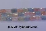 CMG281 15.5 inches 15*20mm faceted rectangle morganite beads