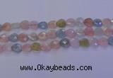 CMG283 15.5 inches 10*10mm faceted heart morganite beads