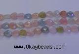 CMG284 15.5 inches 12*12mm faceted heart morganite beads