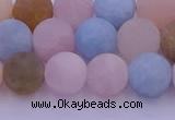 CMG303 15.5 inches 10mm round matte morganite beads wholesale