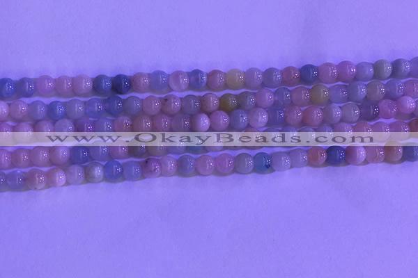 CMG360 15.5 inches 4mm round natural morganite gemstone beads