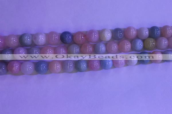 CMG362 15.5 inches 8mm round natural morganite gemstone beads