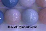 CMG365 15.5 inches 14mm round natural morganite gemstone beads