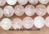 CMG408 15.5 inches 4mm round pink morganite beads wholesale