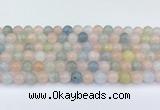 CMG431 15.5 inches 8mm round morganite beads wholesale