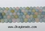 CMG442 15.5 inches 10mm round morganite gemstone beads wholesale