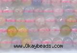 CMG475 15 inches 4mm round morganite gemstone beads