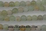 CMG51 15.5 inches 6mm round natural morganite beads wholesale