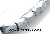 CMH01 16 inches 6*8mm faceted column magnetic hematite beads