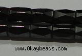 CMH105 15.5 inches 5*8mm faceted tube magnetic hematite beads