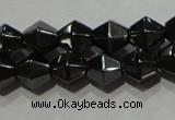 CMH135 15.5 inches 6*6mm faceted bicone magnetic hematite beads