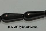 CMH139 15.5 inches 6*16mm teardrop magnetic hematite beads