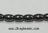 CMH145 15.5 inches 4*6mm rice magnetic hematite beads wholesale