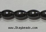 CMH147 15.5 inches 6*9mm rice magnetic hematite beads wholesale