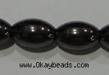 CMH149 15.5 inches 8*12mm rice magnetic hematite beads wholesale