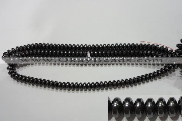 CMH167 15.5 inches 5*8mm rondelle magnetic hematite beads