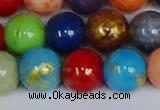 CMJ1013 15.5 inches 10mm round mixed Mashan jade beads wholesale