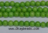 CMJ113 15.5 inches 4mm round Mashan jade beads wholesale