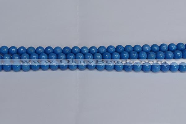 CMJ136 15.5 inches 8mm round Mashan jade beads wholesale