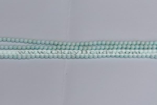 CMJ211 15.5 inches 4mm round Mashan jade beads wholesale