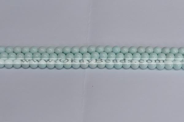 CMJ213 15.5 inches 8mm round Mashan jade beads wholesale