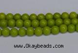 CMJ267 15.5 inches 4mm round Mashan jade beads wholesale