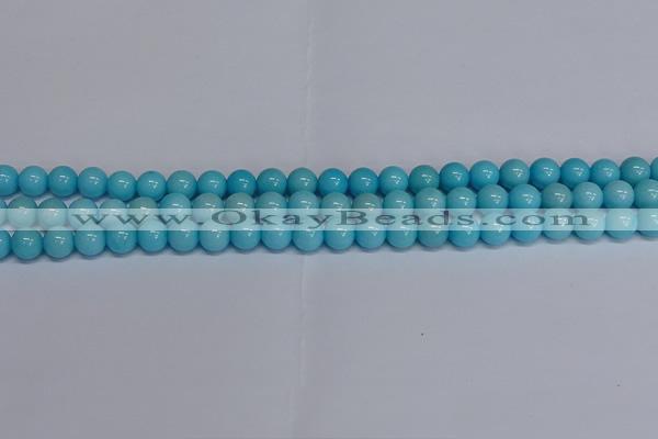 CMJ276 15.5 inches 8mm round Mashan jade beads wholesale