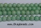 CMJ281 15.5 inches 4mm round Mashan jade beads wholesale