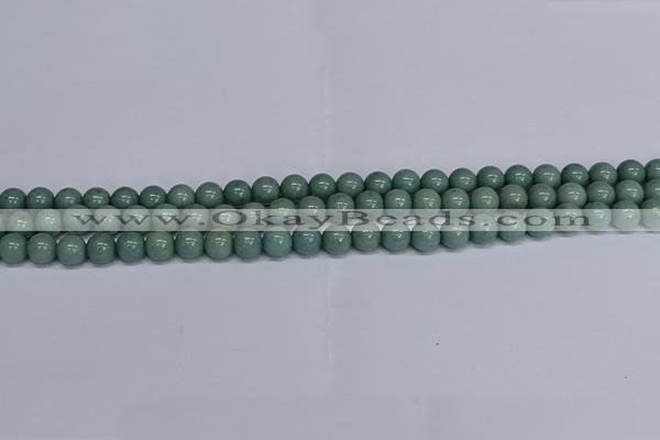 CMJ283 15.5 inches 8mm round Mashan jade beads wholesale